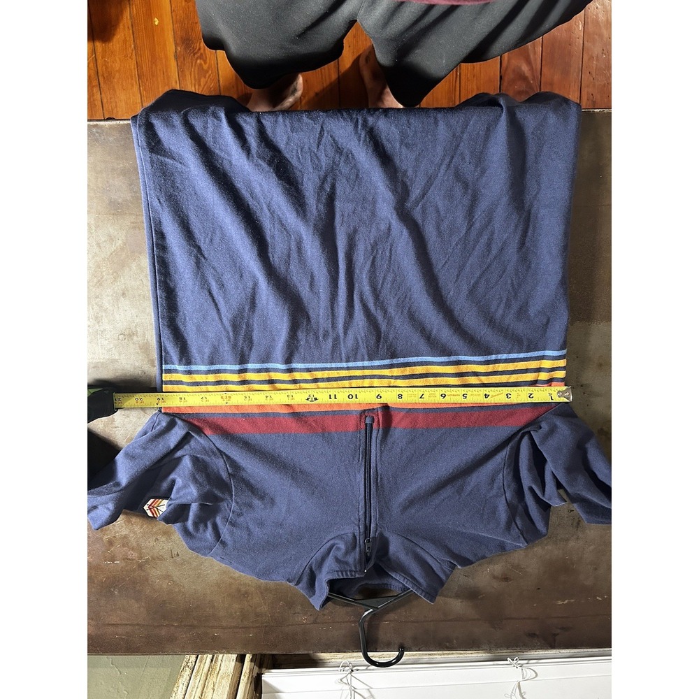 Marine Layer x Lost & Found Collab Mens 1/4 Zip Pullover Rainbow Blue Size Small - Picture 5 of 10